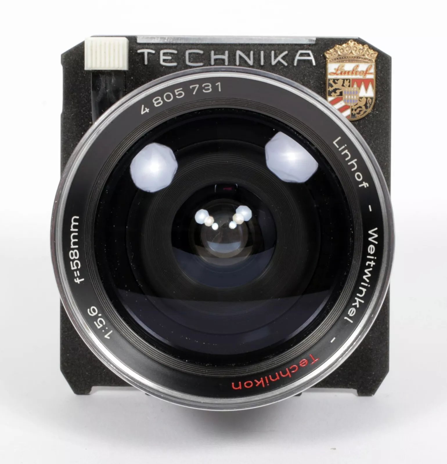 Linhof Technikon 58mm F5.6 lens in Compur #00 shutter COATED